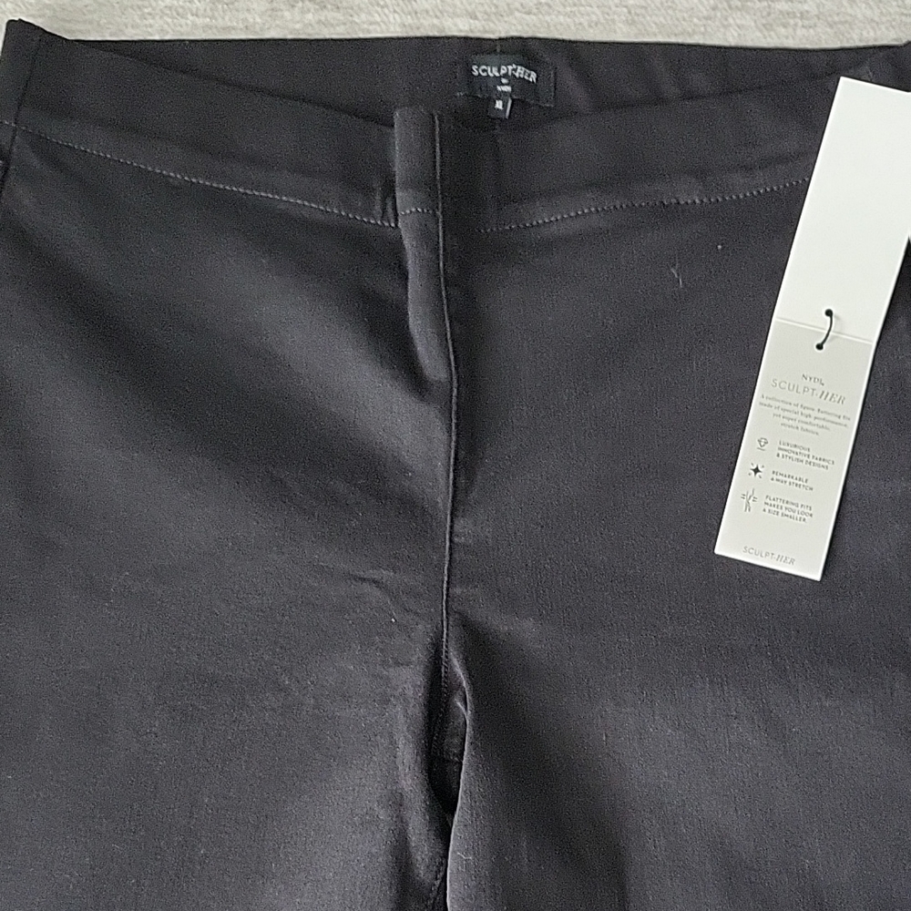 NYDJ Women's Straight Leg Black Jeans - Picture 4 of 5